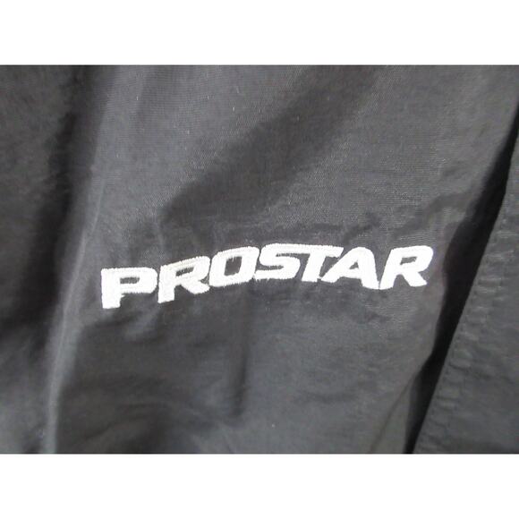 NWOT Vintage Prostar Pro Star Hidden Hood Men's Small Nylon Jacket Green & Black - Picture 2 of 15